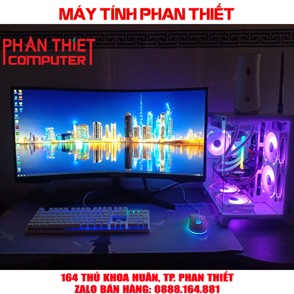 Trọn bộ PC Gaming i5 10400F VGA 1650 - Màn hình 34 inch cong